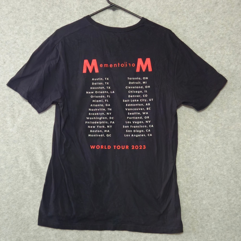 Depeche Mode Mens Medium Memento Mori World Tour 2023 Shirt Black Skull Graphic - Picture 2 of 6
